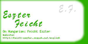 eszter feicht business card